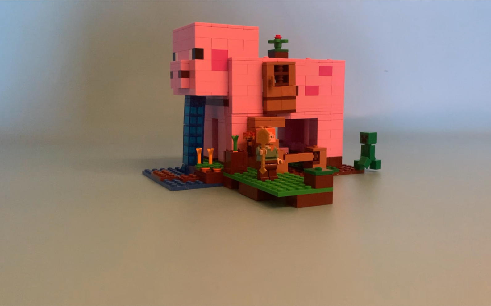 乐高mc猪屋21170超好玩爆破机关