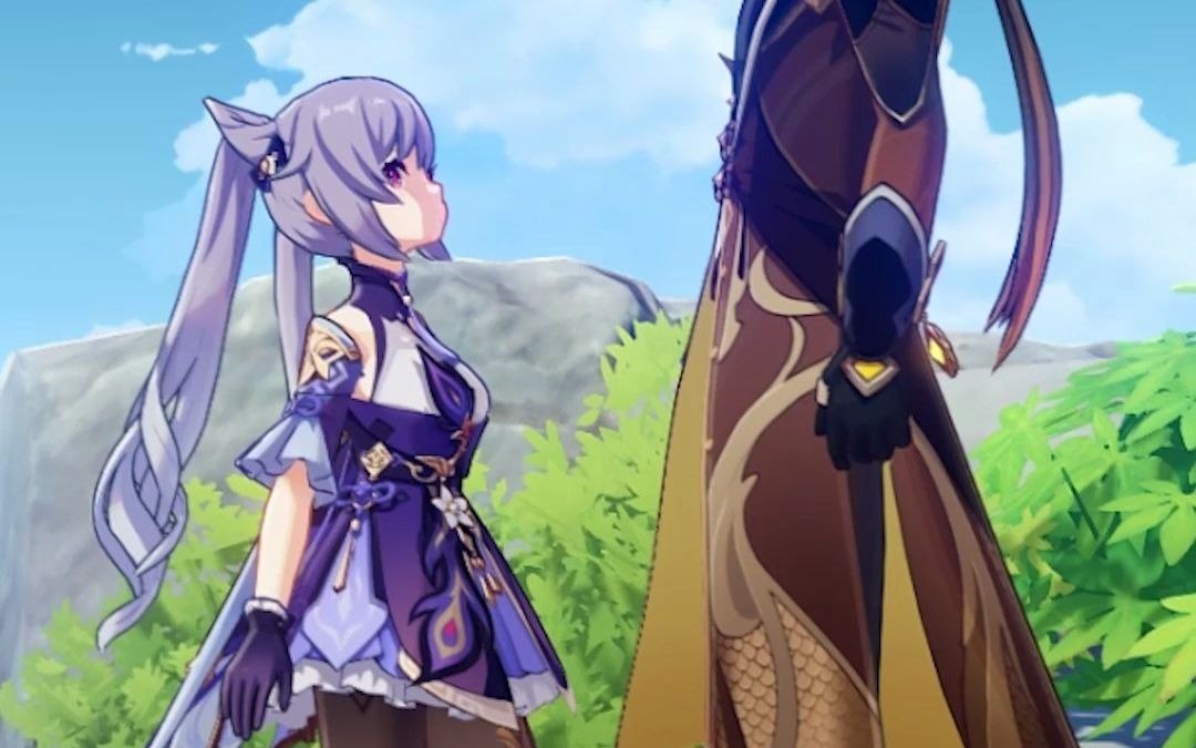 活动作品刻晴想和钟离在一起试试时