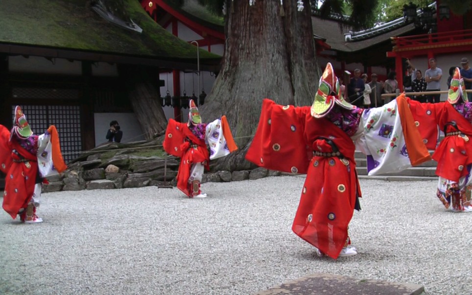 【日本雅乐】舞楽 萬歳楽 令和元年10月14日 春日大社 林檎の庭