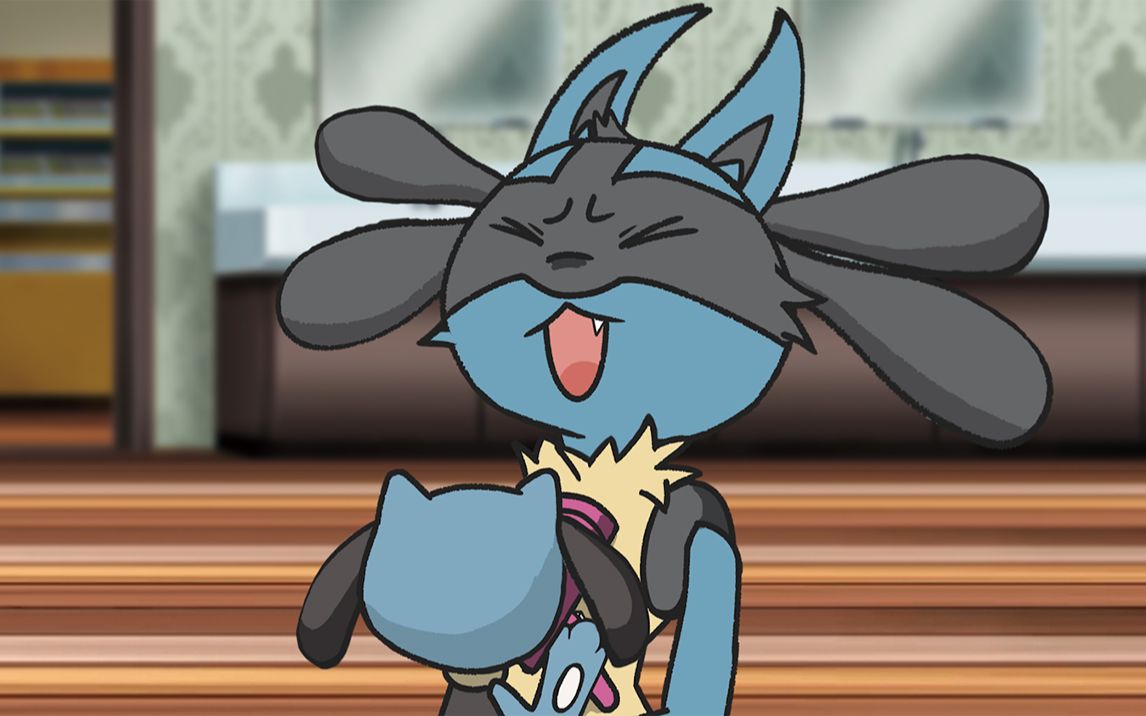 【宝可梦】路卡利欧只是在吹头发_哔哩哔哩_bilibili