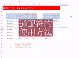 下载视频: 通配符的使用方法