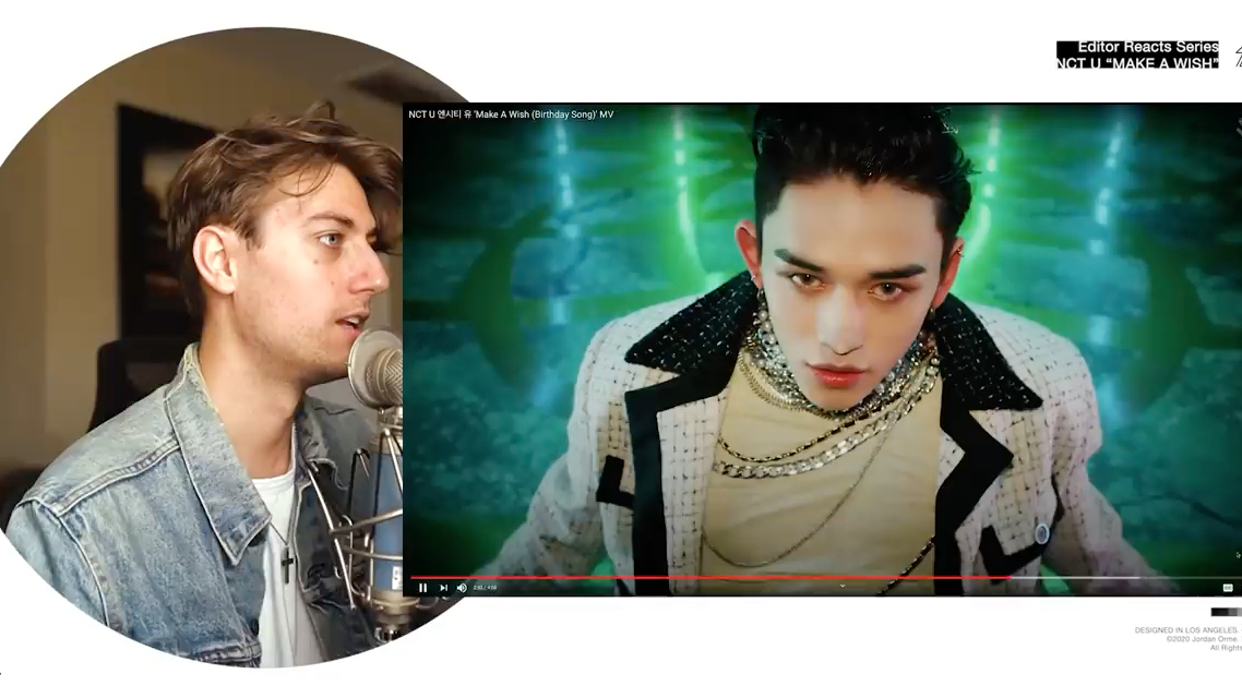 【nct u】  make a wish 剪辑制作人jordan mv reaction 解析评价
