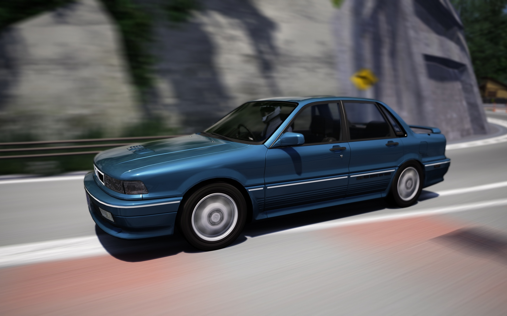 【#50神力科莎assetto corsa车辆mod】三菱戈蓝 galant vr4_哔哩哔哩