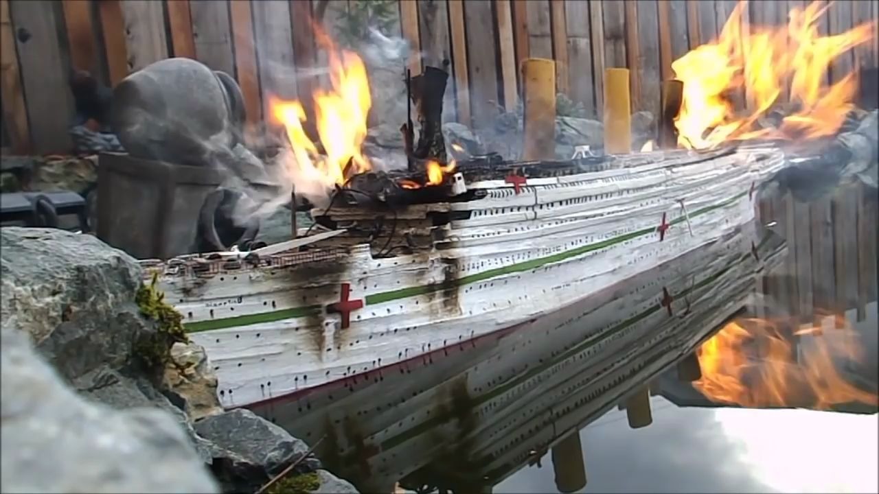 Britannic模型着火沉没(真) Britannic Is destroyed by a Fire and sinks哔哩哔哩bilibili