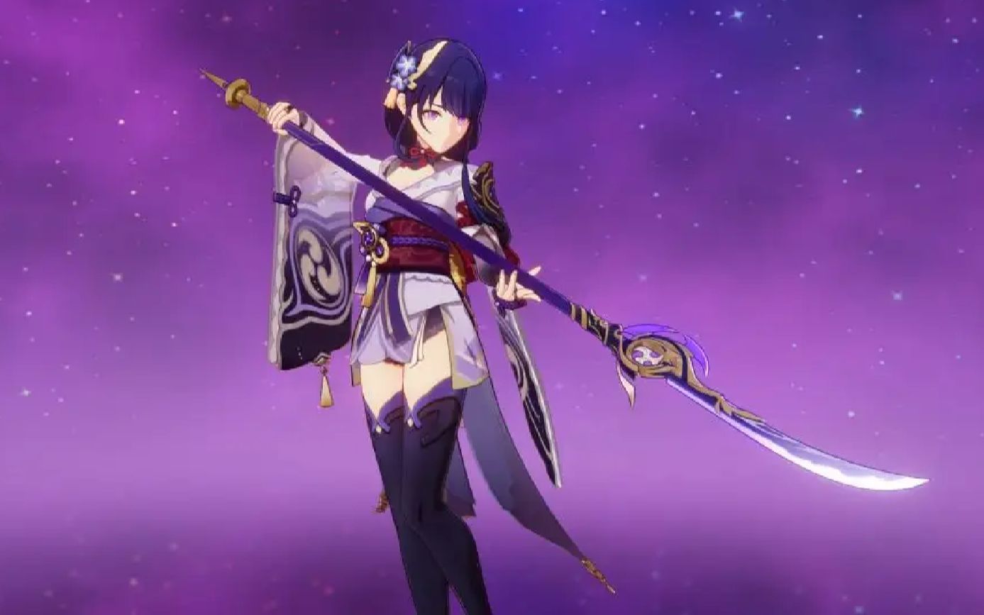 魔兽模型_雷电将军_薙刀