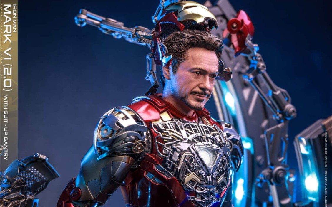 hottoys ht【复仇者联盟】钢铁侠mk6 2.0版本 环形拆甲台 官图公布