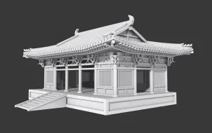 Download Video: 【3dmax场景建模】还不会场景建模？超详细大型中式古风场景手办模型制作，从布线开始，不废话，就是肝！！！！