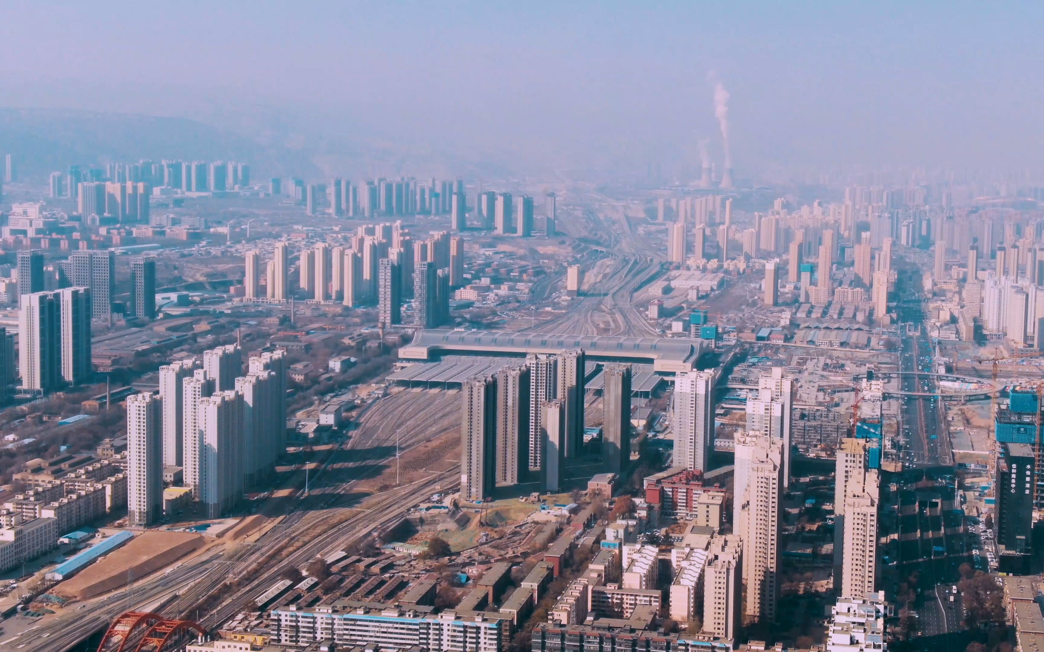 高燃向-航拍兰州 (up 首个pr剪辑视频)