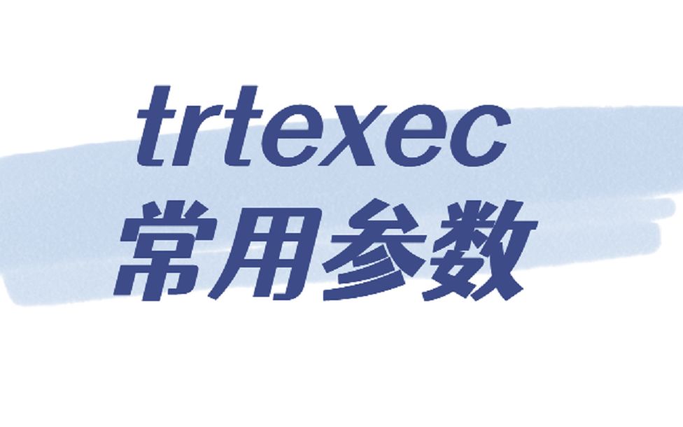 第一节,trtexec的参数过一遍哔哩哔哩bilibili