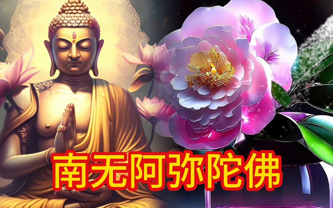 晨念圣号《南无阿弥陀佛》每天一遍,心情舒畅.哔哩哔哩bilibili