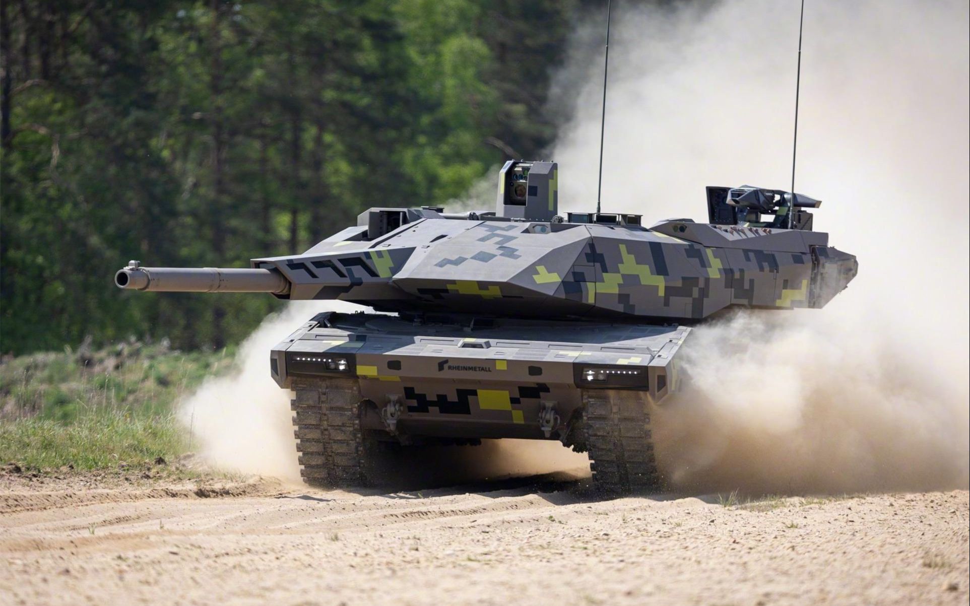 莱茵金属公司下一代新型kf51主战坦克,颜值即战力_哔哩哔哩_bilibili