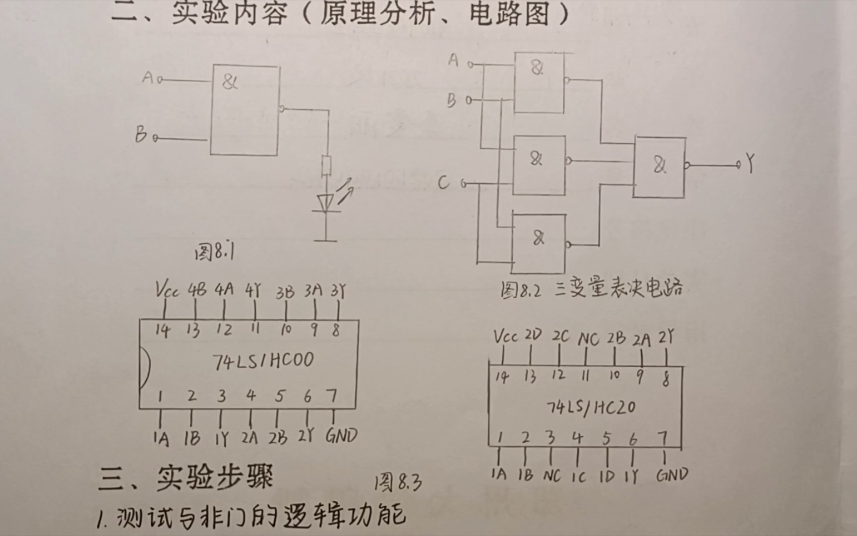 电工学实验报告 门电路和组合逻辑电路哔哩哔哩bilibili