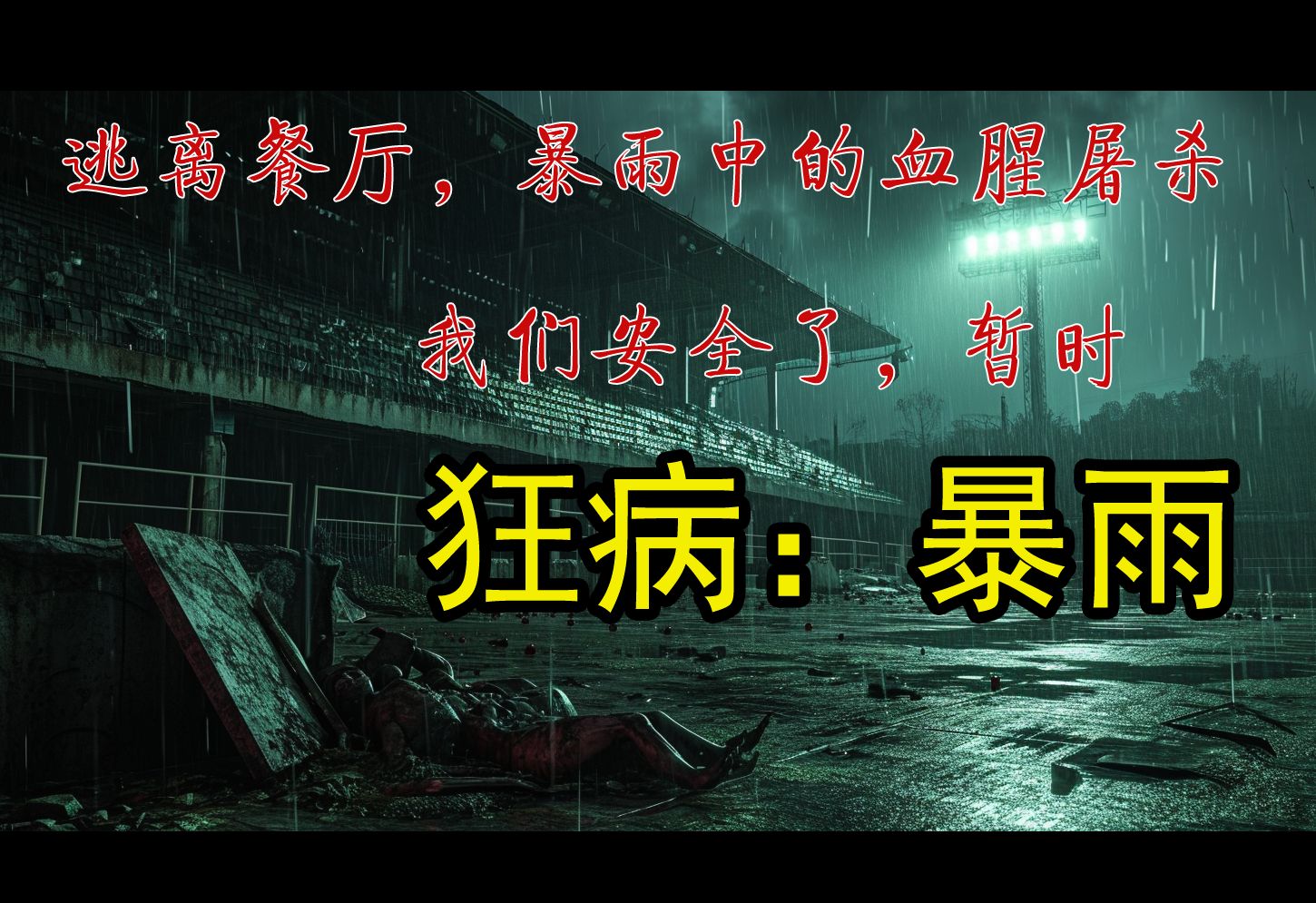 [图]丧尸病毒爆发？被困暴雨下的校园，是等待救援还是主动求生？ai漫画《狂病：暴雨篇》第二集