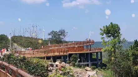 江淮分水岭脊线半塔镇观景台