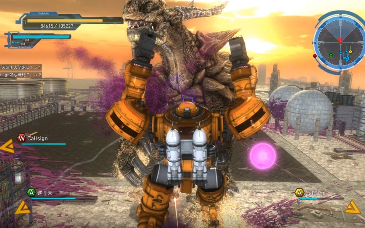 男人的浪漫巨型机甲对决巨型怪兽【edf5】