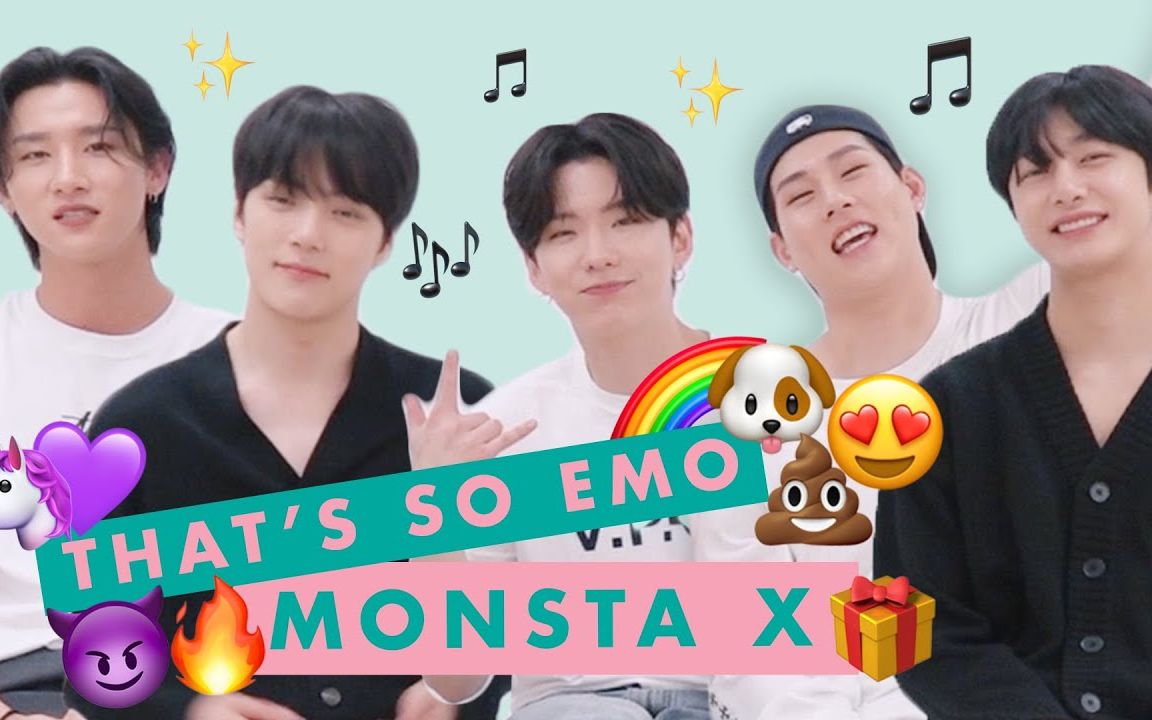 【中字】Monsta X | 看行走的表情包叉叔叔演emoji哔哩哔哩bilibili