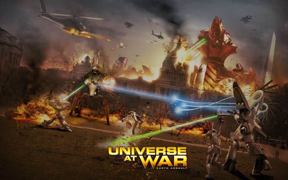 宇宙战争地球突袭战universeatwarearthassault4v4人机遭遇战比天启