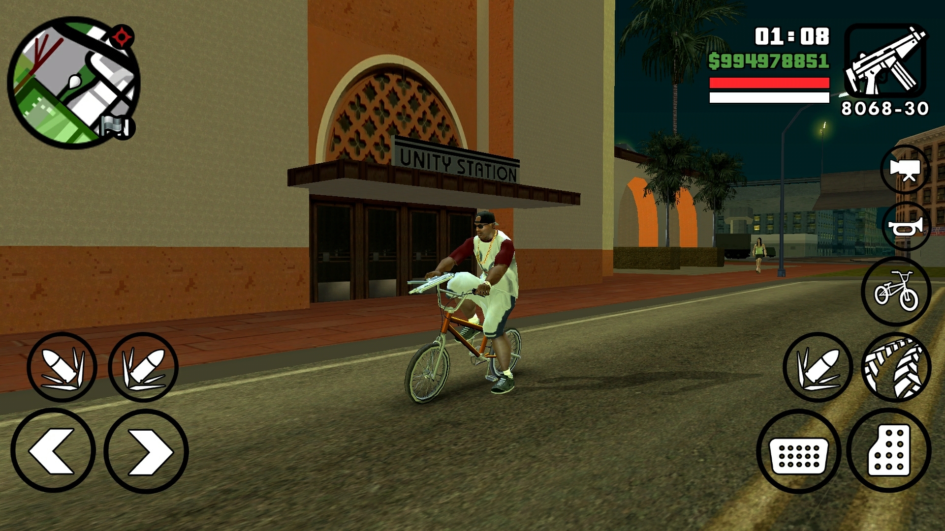 【gtasa自行车】洛圣都骑行 联合车站-格罗夫街 前方展望pov(20241111