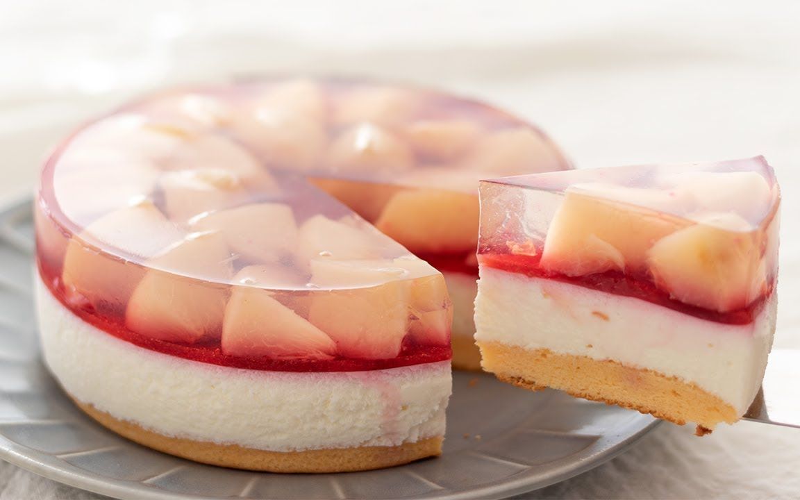 桃子芝士蛋糕桃