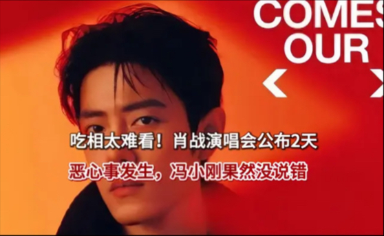 吃相太难看！肖战演唱会公布2天，恶心事发生，冯小刚果然没说错