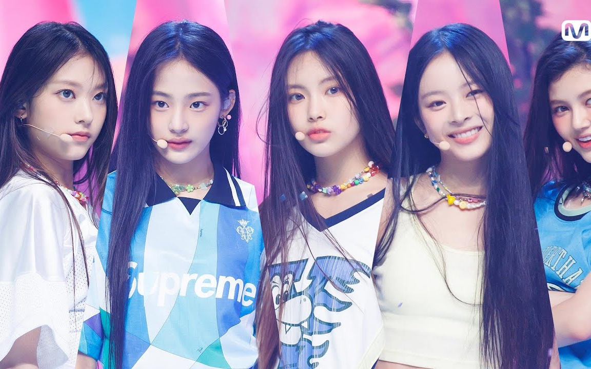 hybe新女团【newjeans】attention 220811 打歌舞台_哔哩哔哩_bili