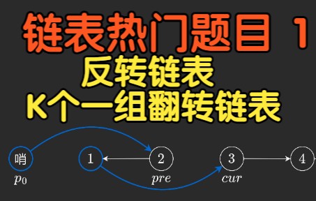 反转链表哔哩哔哩bilibili