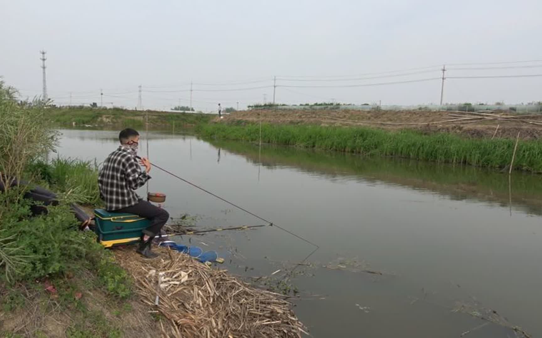 网上说兴化资源好,是河就有鱼,小伙高温探钓野河,果然不简单哔哩哔哩bilibili