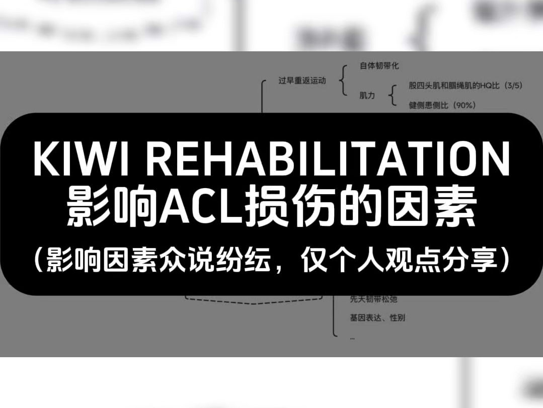 影响ACL损伤的因素哔哩哔哩bilibili