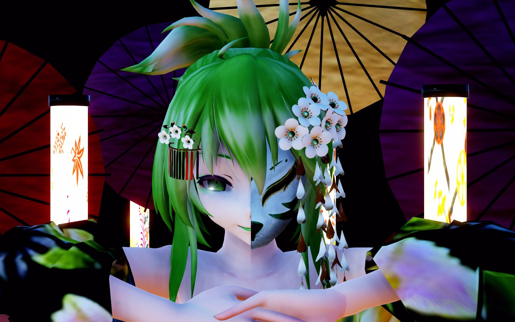 【ray渲练习】gumi-东京不夜城_哔哩哔哩 (゜-゜)つロ 干杯~-bilibili