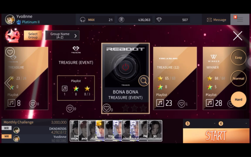 【treasure】superstaryg 困难版/ bona bona 三星