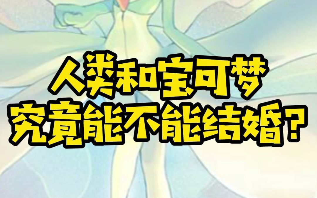 【精灵宝可梦】人类和宝可梦到底能不能结婚?哔哩哔哩bilibili