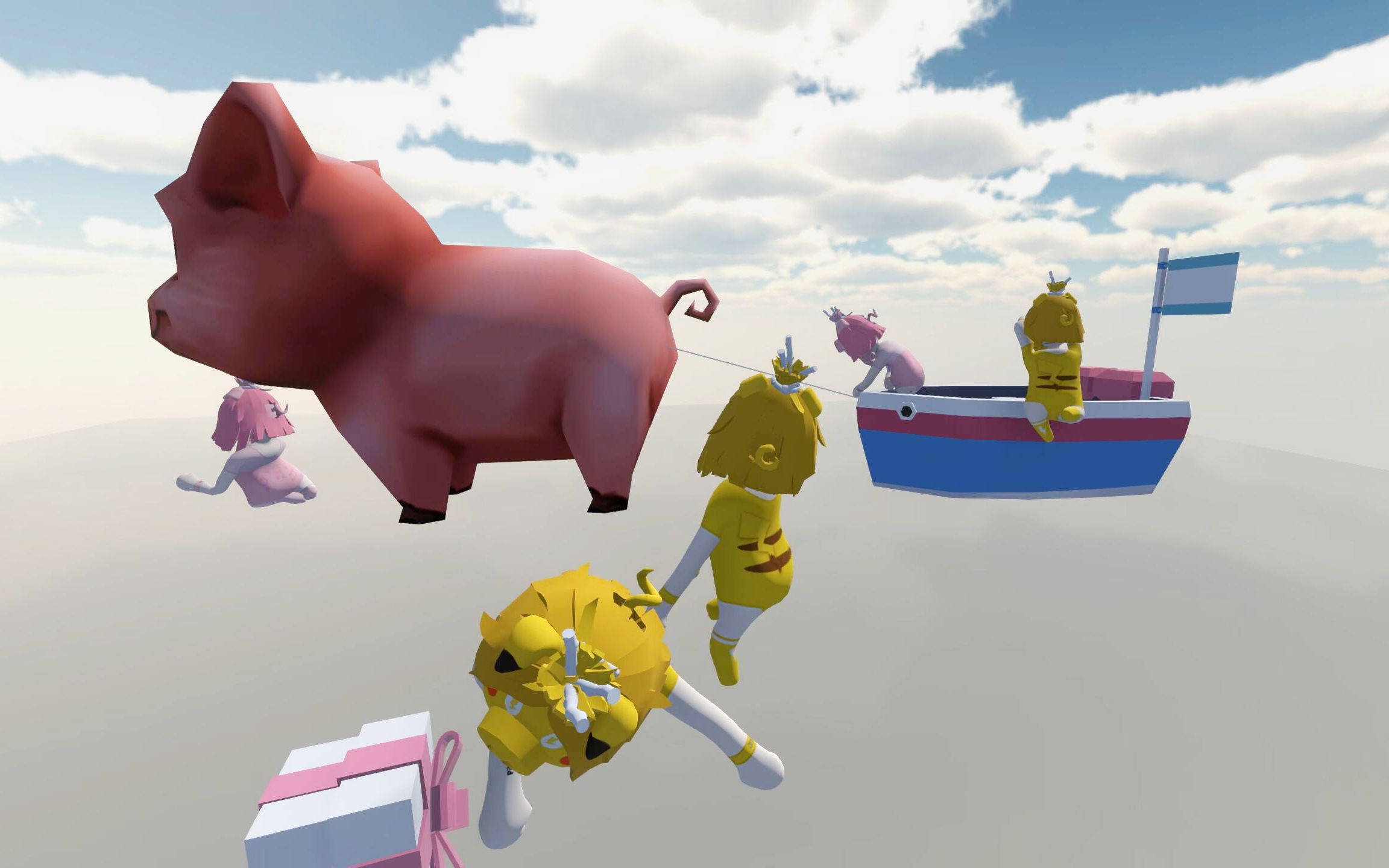 【乐美解说】人类一败涂地 最近猪肉挺贵的 1群猪精出来嗨皮了