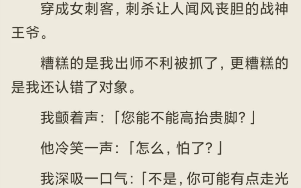 (全)穿成女刺客,但糟糕的是出师不利被抓了,更糟糕的是还认错了对象.哔哩哔哩bilibili