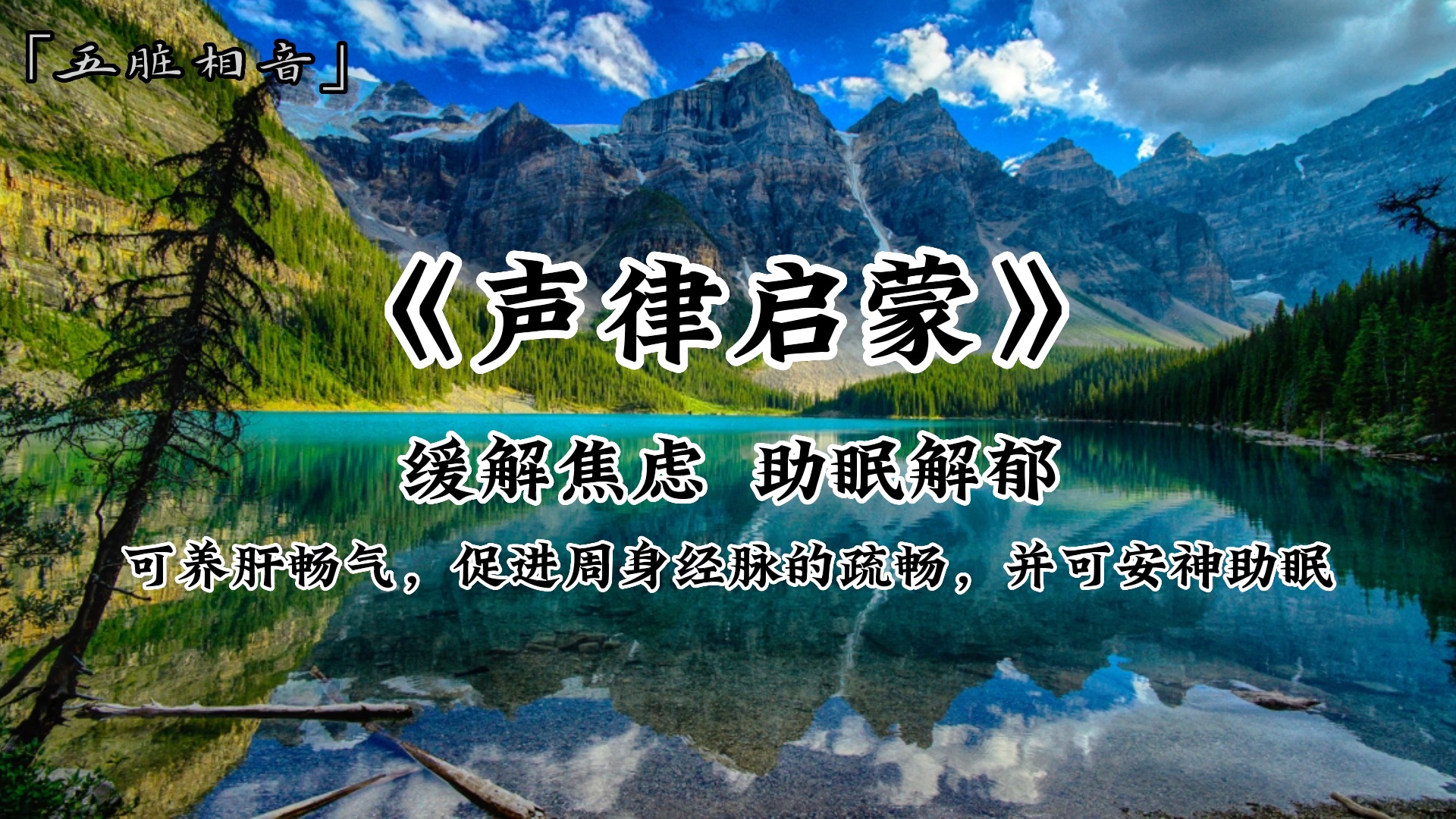 [图]缓解焦虑，助眠解郁，最佳聆听时间：19:00-23:00，可养肝畅气，促进周身经脉的疏畅，并可安神助眠，舒心畅气，愉悦身心，失眠多梦适听，木音入肝「五脏相音」