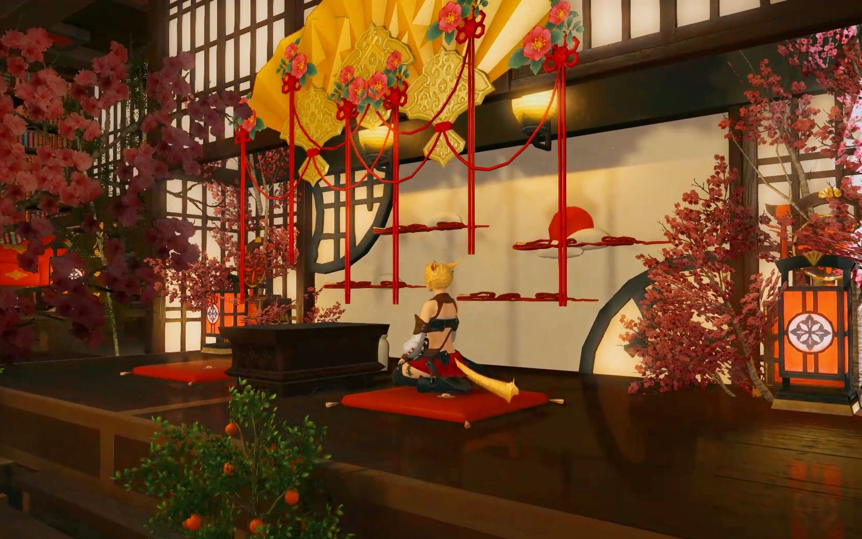 【ff14】和风 水上和居 日式昏暗 暖色调