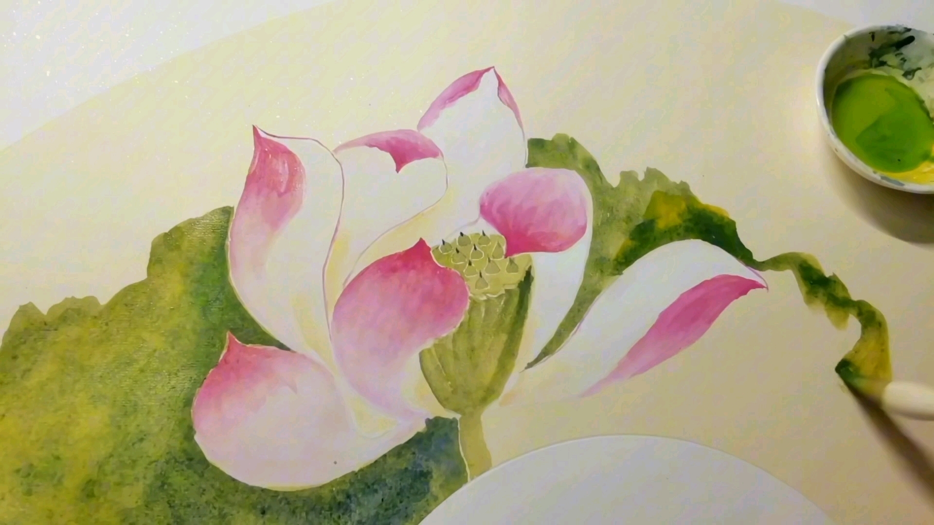 国画记录 没骨 79|荷花