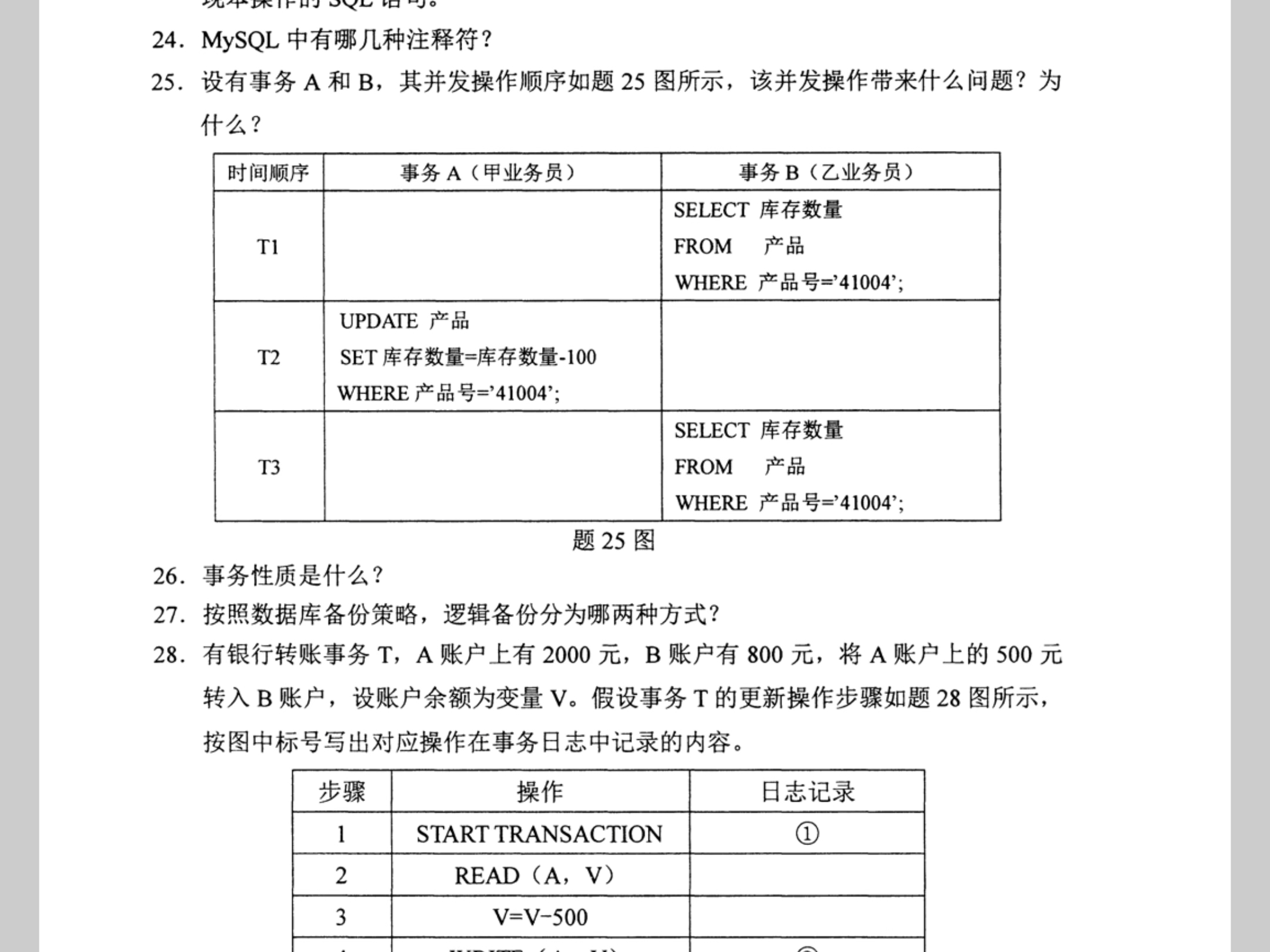 2024年10月自考《13170数据库及其应用》历年真题试卷试题及答案哔哩哔哩bilibili