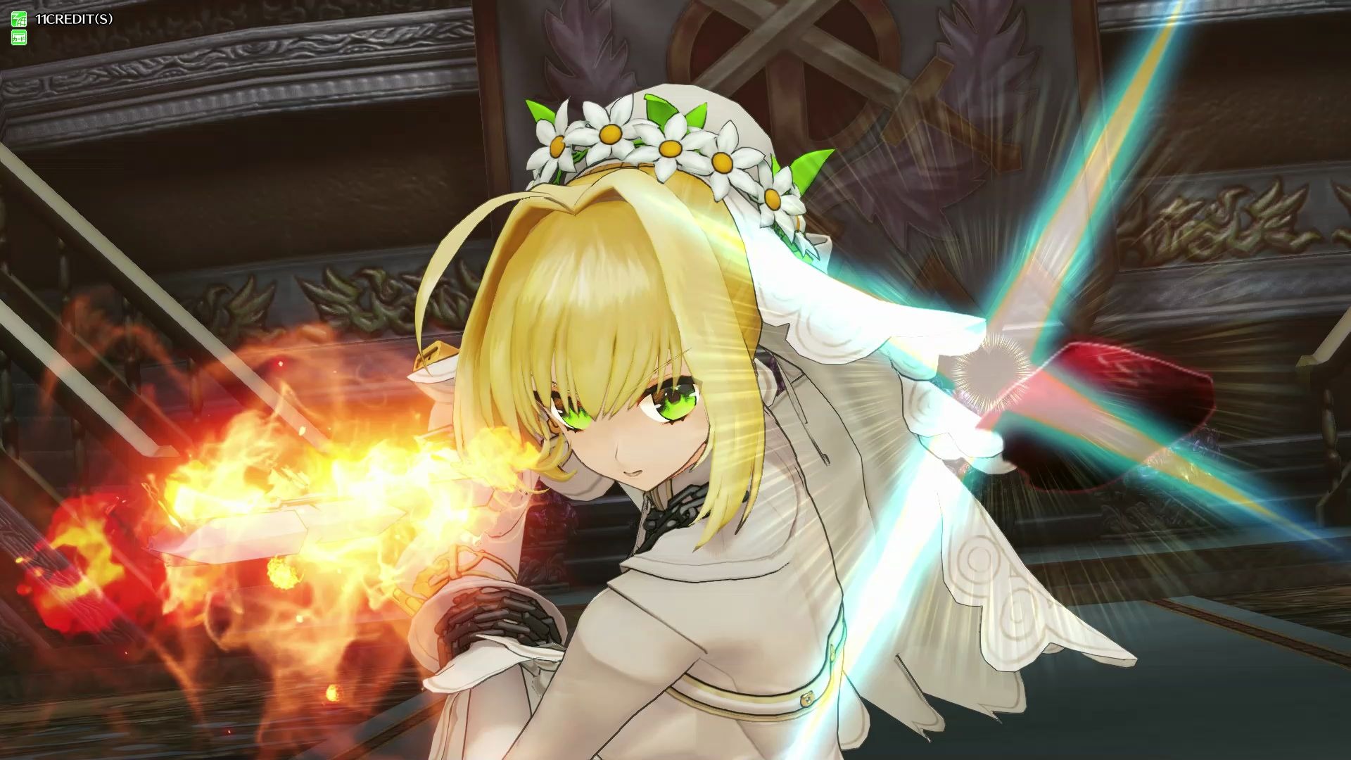 【fgo街机】花嫁尼禄 初始战斗模型 宝具演示