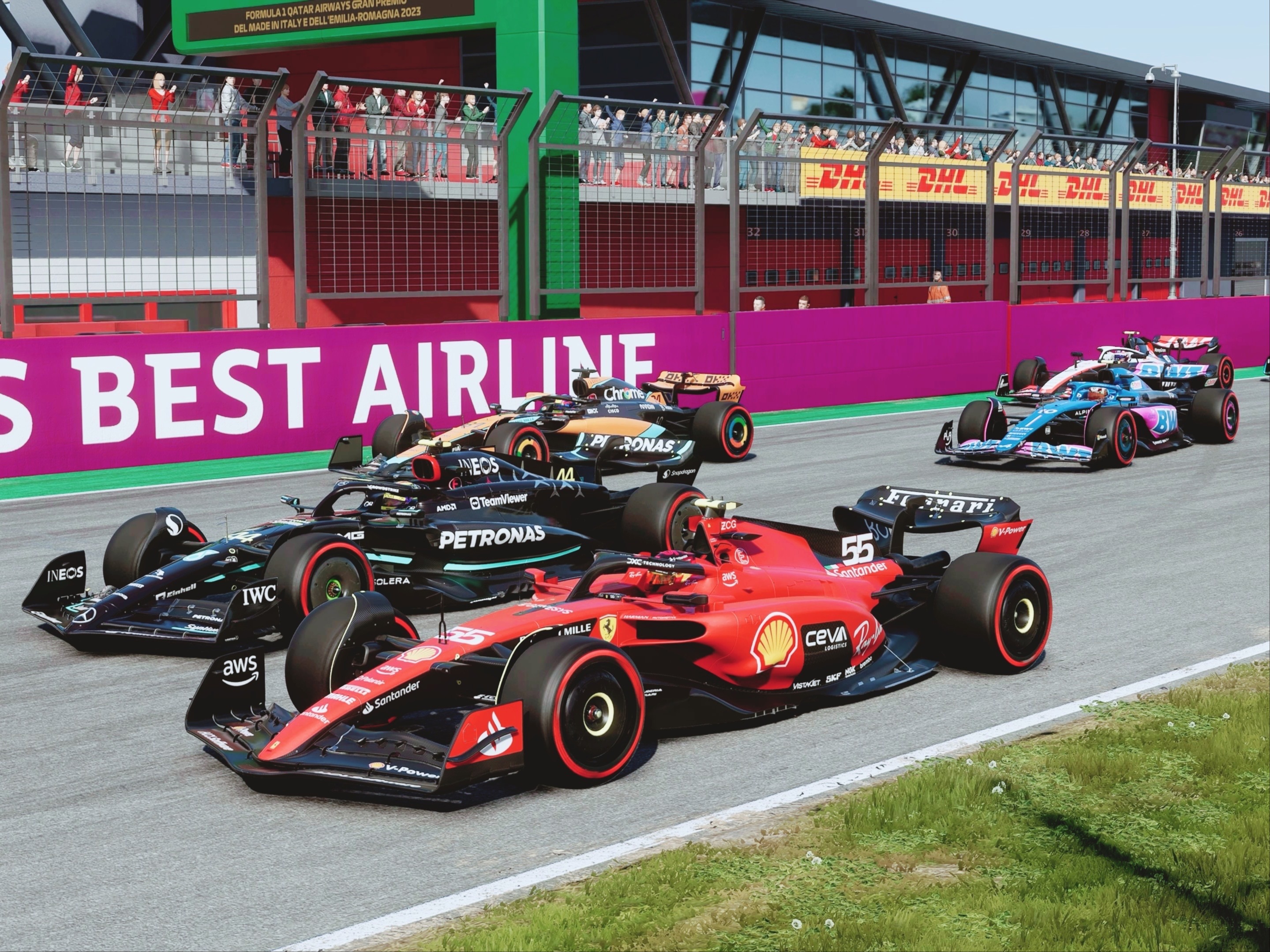 [f1 23] 5.17直播回放 虚拟伊莫拉站大奖赛正赛 赛恩斯@伊莫拉赛道