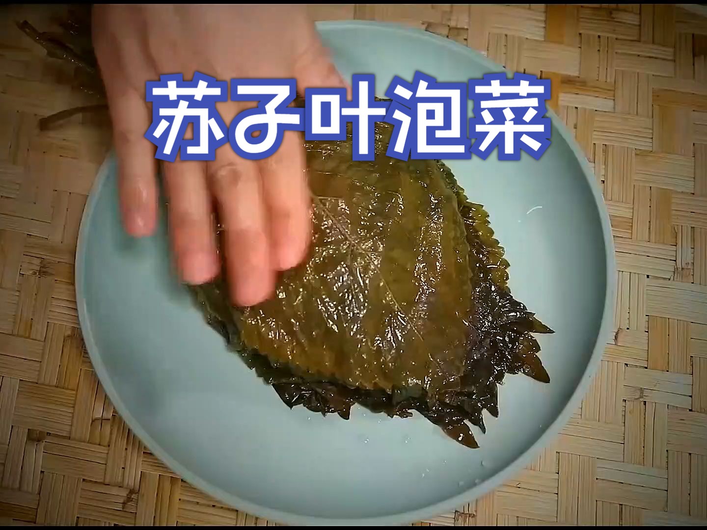 【春女系列】香辣开胃苏子叶泡菜 ,用来包烤肉 ,配上五花肉好吃停不下来哔哩哔哩bilibili