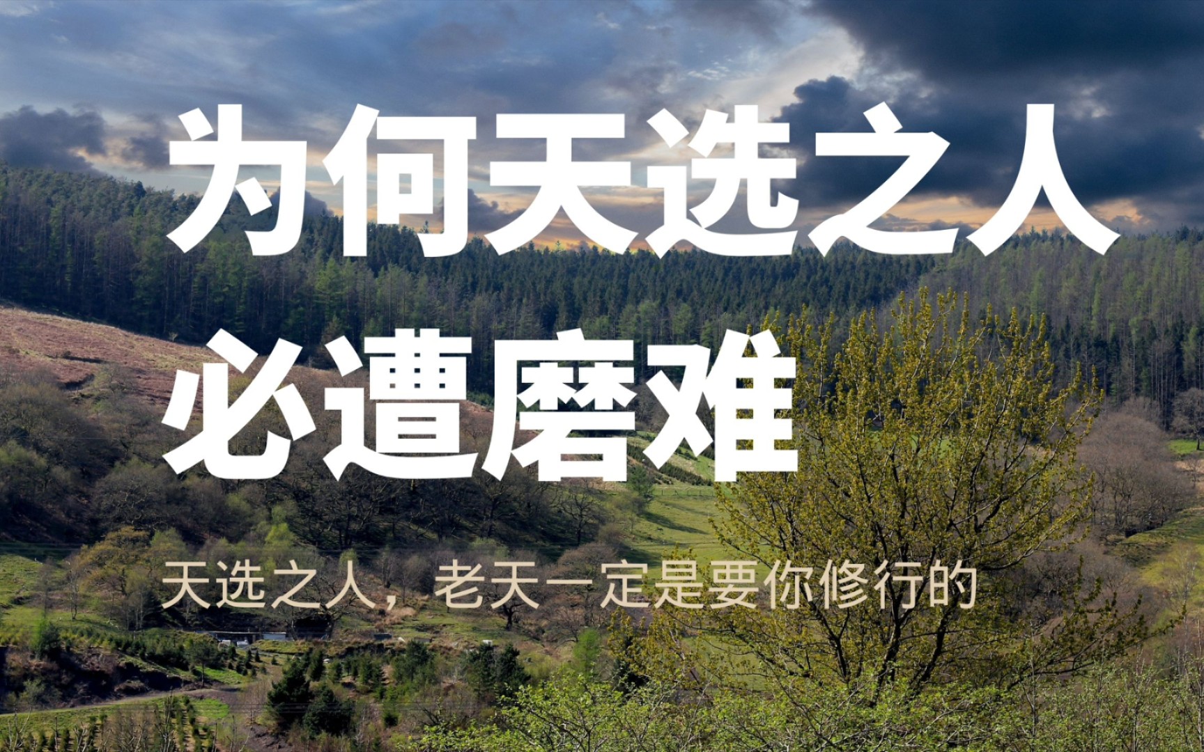 为何天选之人必遭磨难!