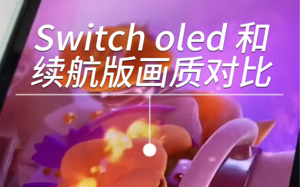 Switch oled个续航版和画质对比,你看得出来哪个是oled吗?哔哩哔哩bilibili