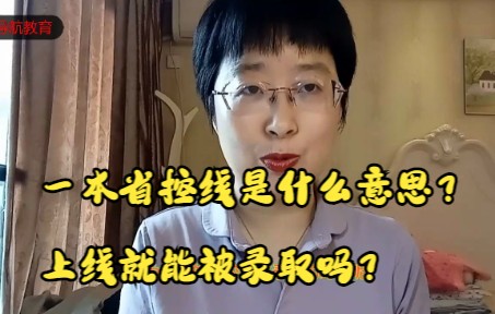 一本省控线是什么意思?哔哩哔哩bilibili