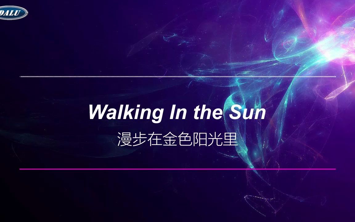 动感DJ音乐Walking In the Sun哔哩哔哩bilibili