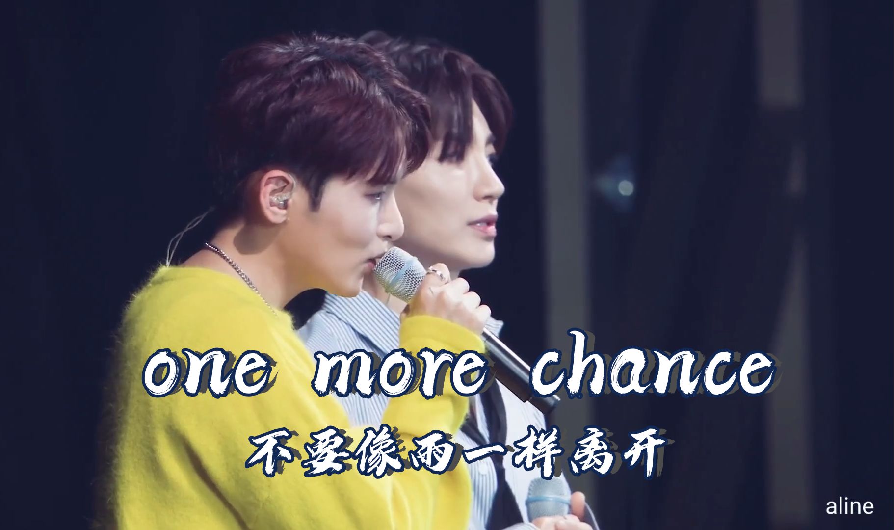 [图]【SUPER JUNIOR】当蓝曲只剩伴奏《one more chance(不要想雨一样离开)》你还会唱吗？纯伴奏跟唱挑战 附音译空耳