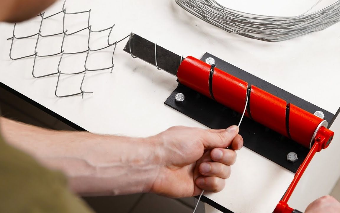 自制铁丝网编织器