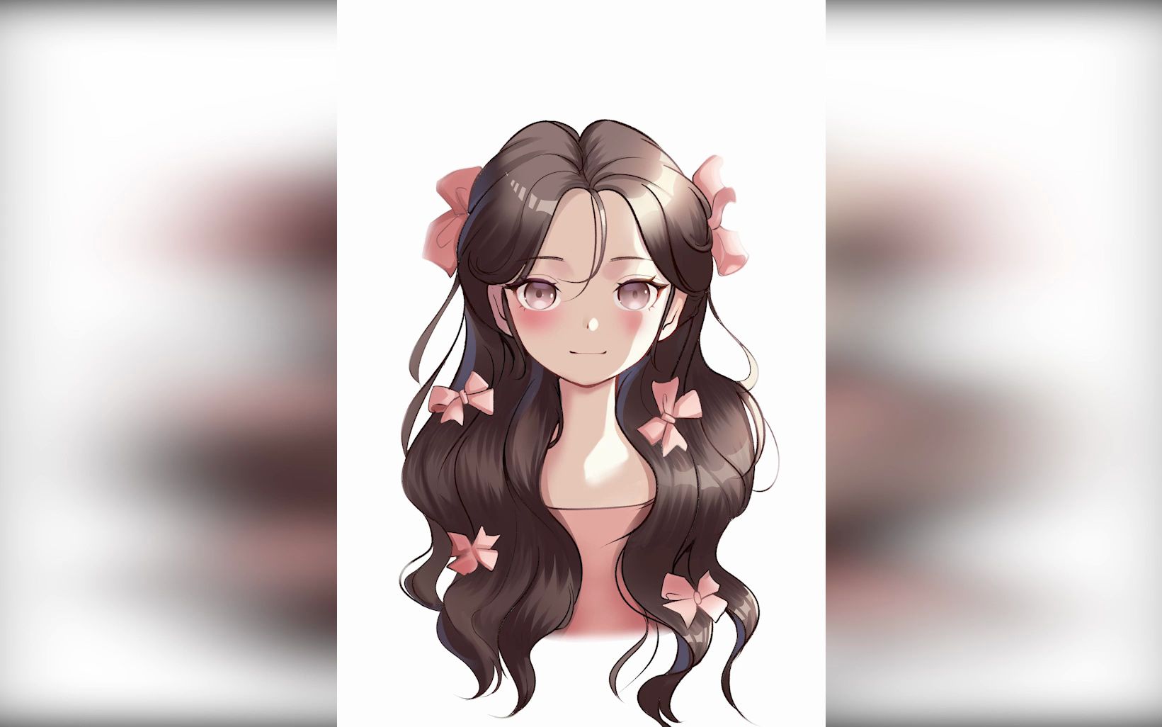 知言合一插画分享|少女画像