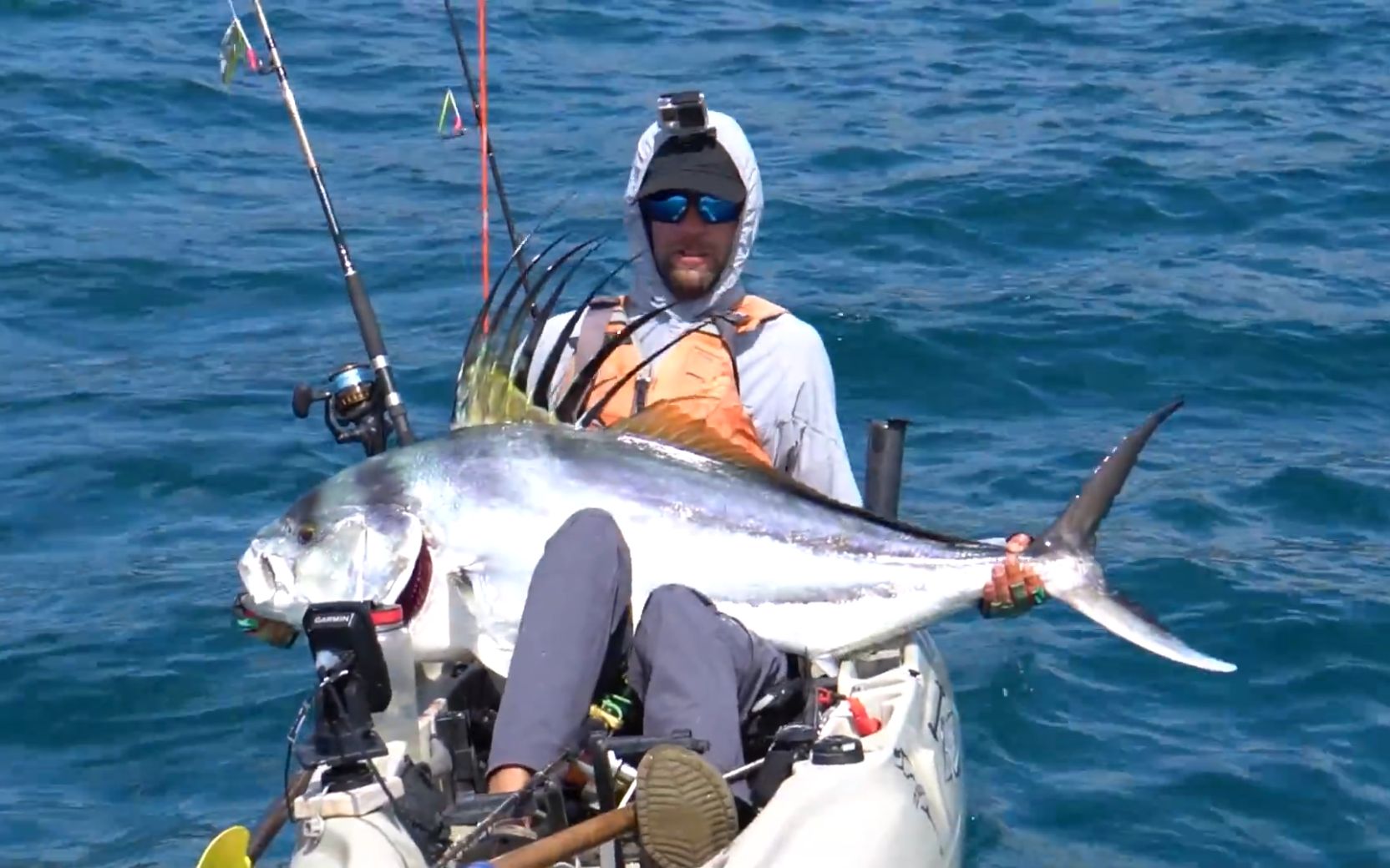 怪鱼猎人day2钓获巨大丝帆鱼巴拿马太平洋海岸的偏远丛林露营和海钓