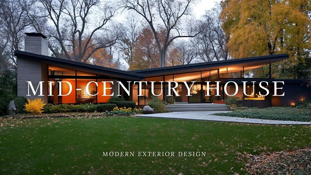 室内外设计Top 10 MidCentury Modern House Exterior Design Ideas for a Bold, Angular哔哩哔哩bilibili