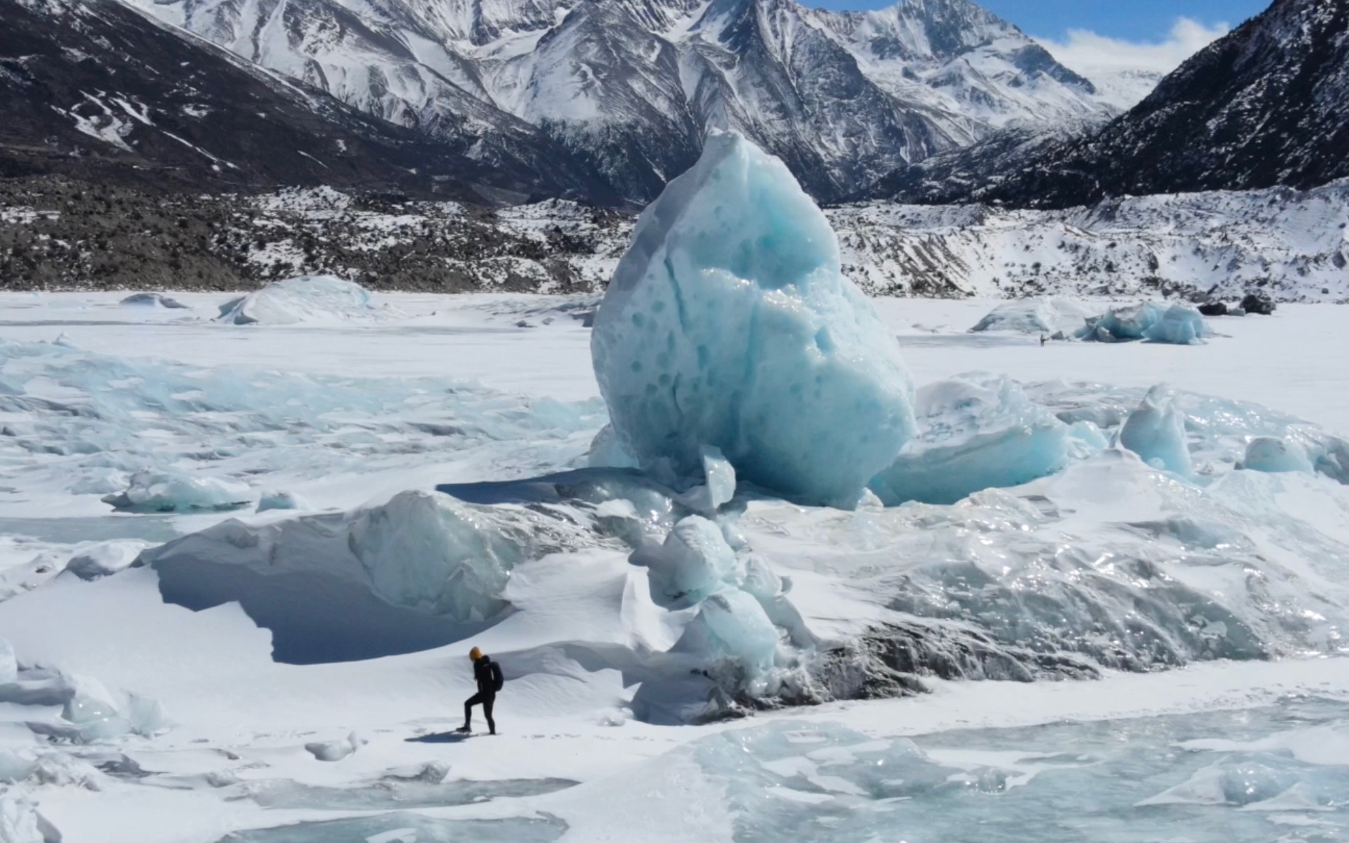 [图]【走进深蓝-Deep into the blue】电影感vlog#西藏冰川之旅纪录片